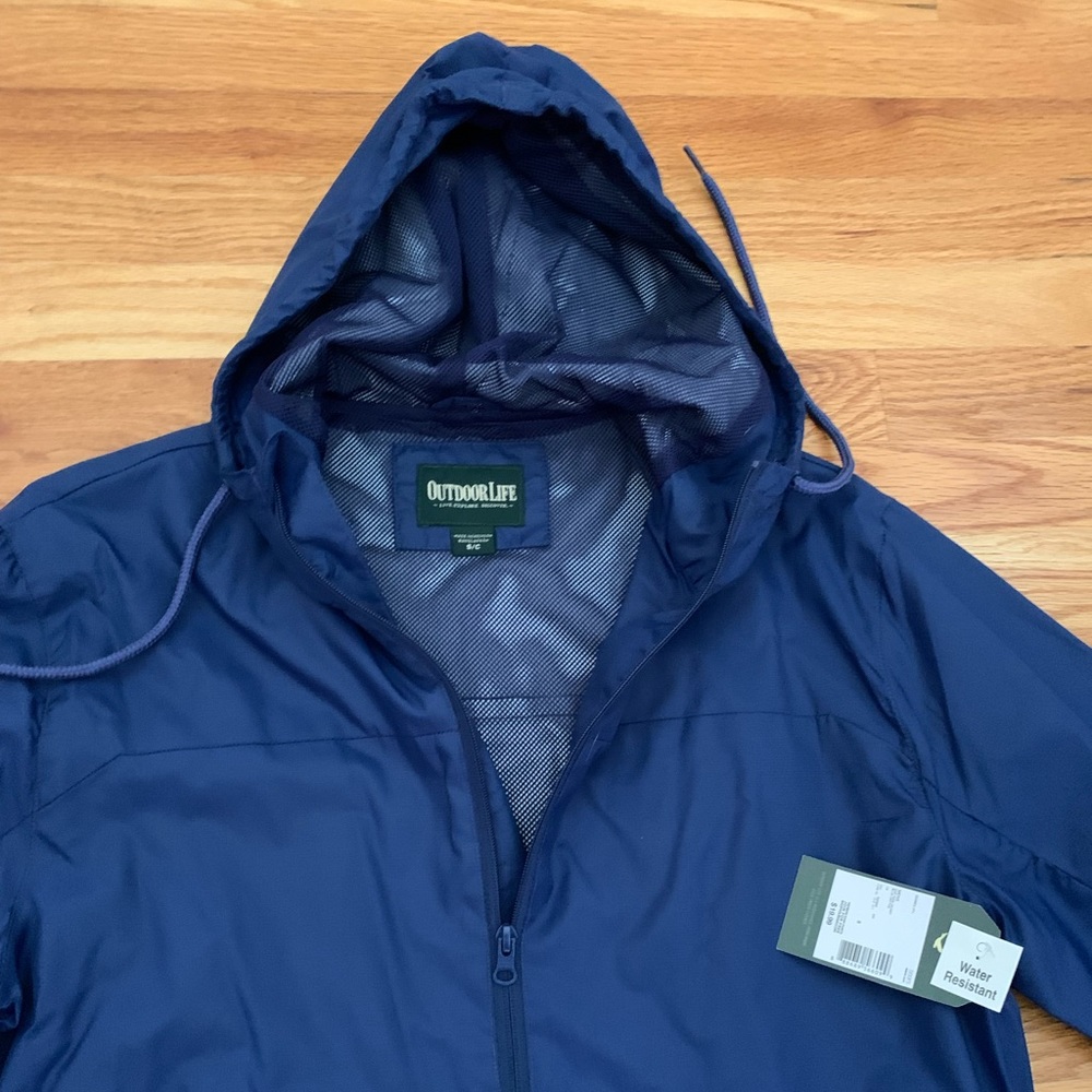New youth outdoor life rain jacket.